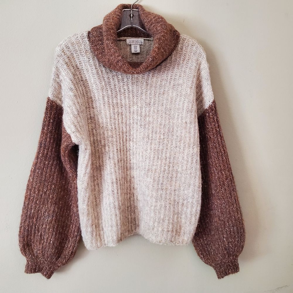 Ruby Moon Sweater Size Medium Boho Wool Blend